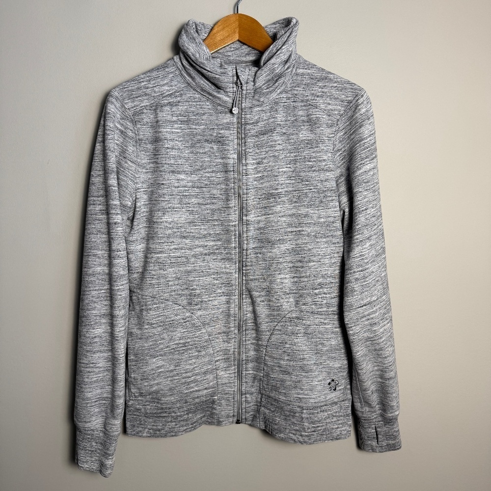 Tuff‎ Athletics Women's Full Zip Light Fleece Lined Athletic Jacket Gray Medium
